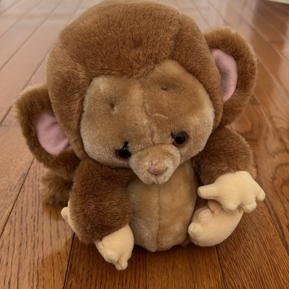 Vintage Light Brown Monkey Plush Toy - Picture 3 of 10